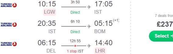 Super cheap flights from London to Mumbai £237!