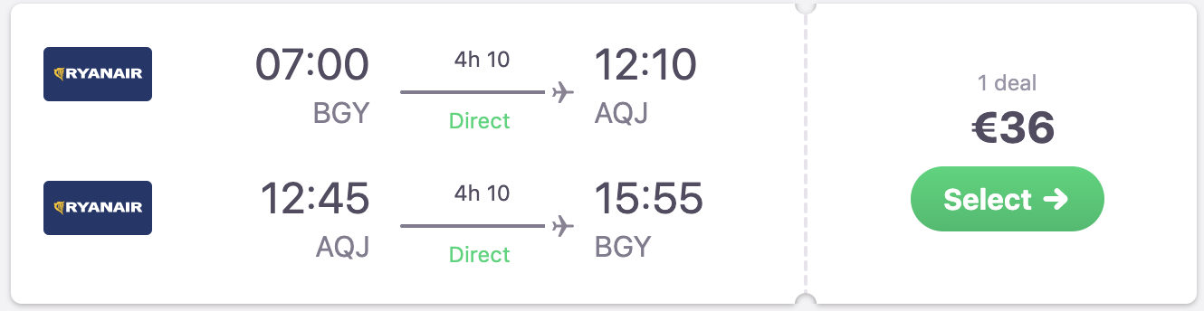 Bargain winter sun with cheap flights from Europe to Aqaba, Jordan from €36 return
