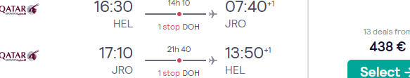 Return flights from Helsinki or Copenhagen to Kilimanjaro, Tanzania from €438!