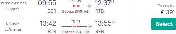 Star Alliance flights from Germany to tropical Roatán, Honduras for €371 return!