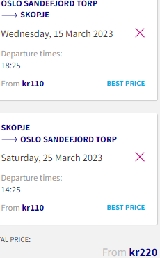 Low-cost flights from Oslo to Skopje, North Macedonia for €19 roundtrip!